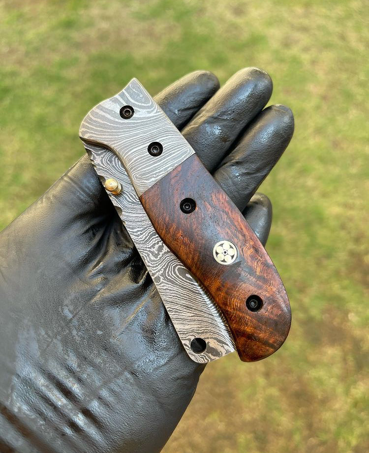Damascus Folding Blade EDC Pocket Knife