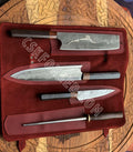 Japanese Stainless Steel Damascus Professional kitchen set