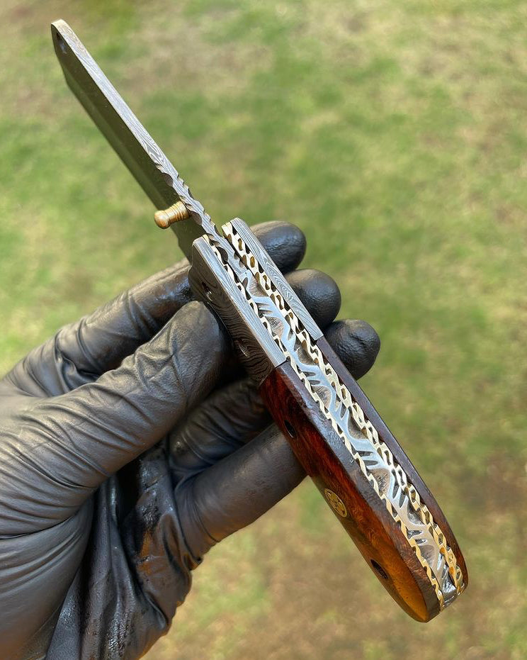 Damascus Folding Blade EDC Pocket Knife