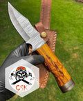 Handmade Damascus Steel Hunting Knife