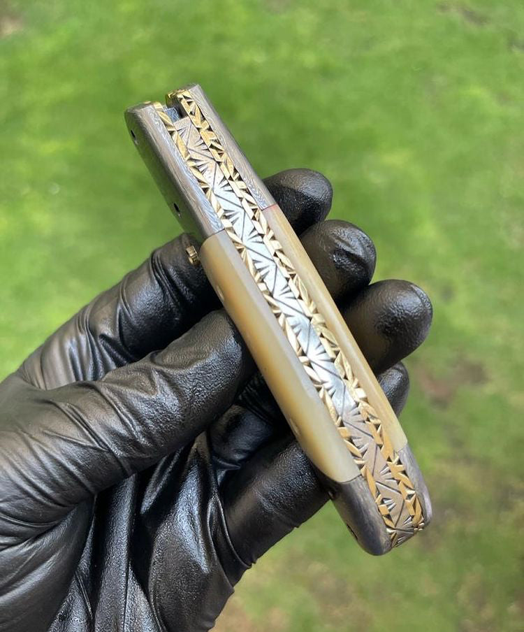 Folding pocket Damascus Blade EDC Folding Pocket Knife