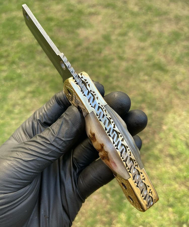 Damascus Blade EDC Pocket Knife