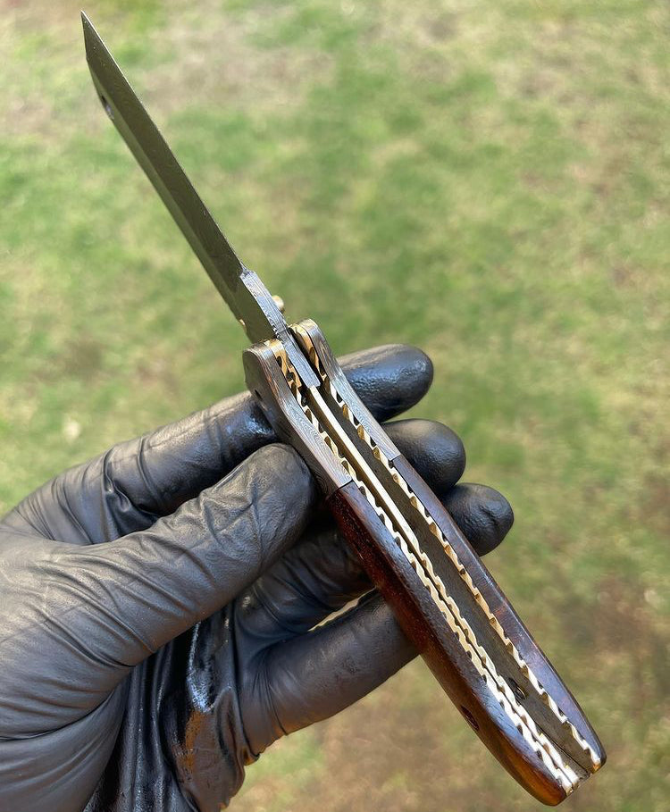 Damascus Folding Blade EDC Pocket Knife
