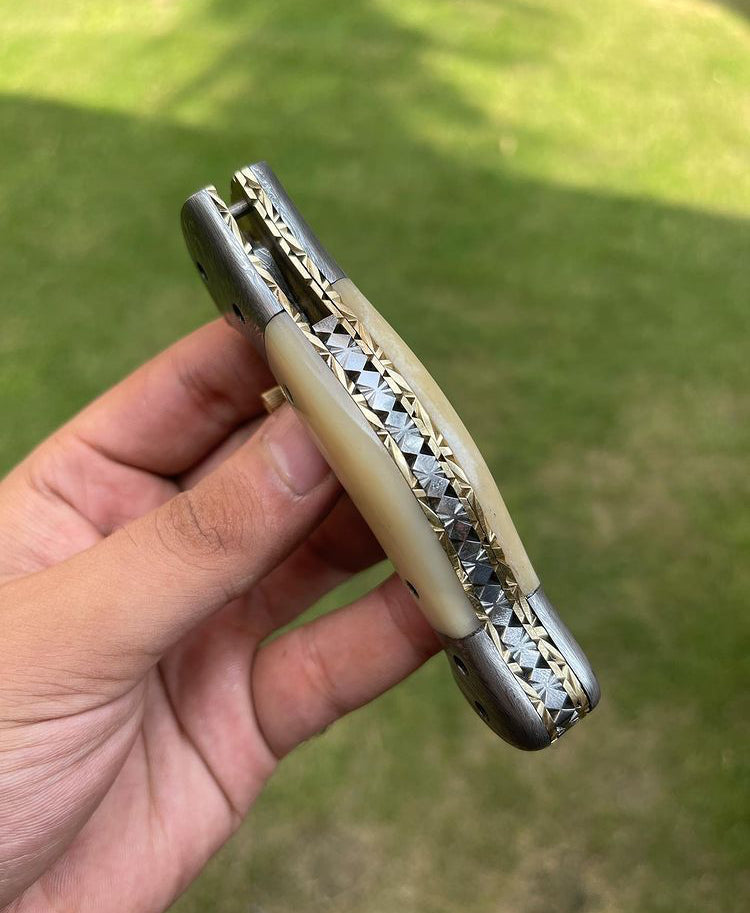 Folding Damascus Blade EDC Folding Pocket Knife