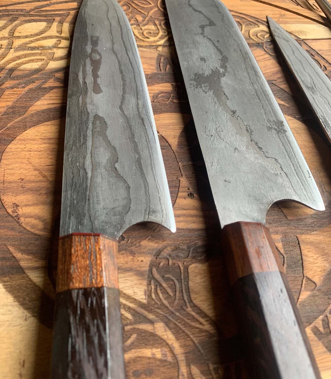 Japanese Stainless Steel Damascus Professional kitchen set