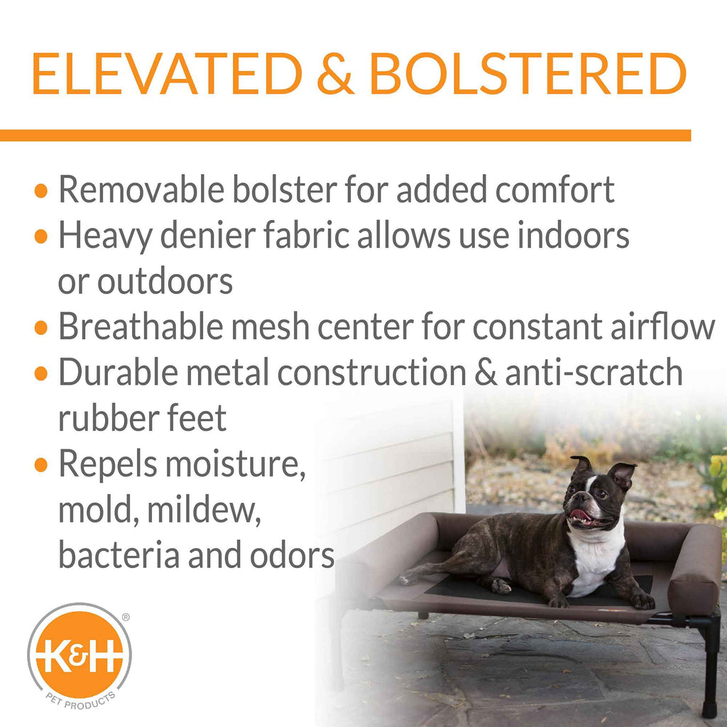 K&H Pet Products Original Bolster Pet Cot Elevated Pet Bed