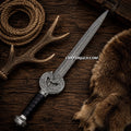 King Theoden Herugrim Sword – Damascus Steel LOTR Movie Replica