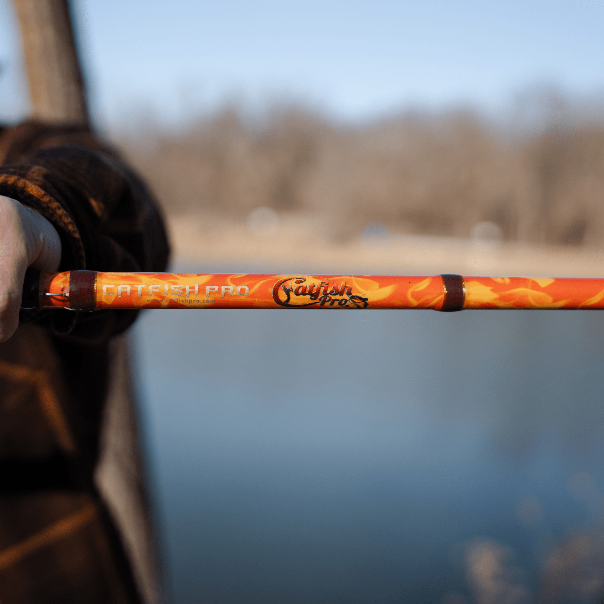 Orange Dragon Fire Spinning Glow Rod