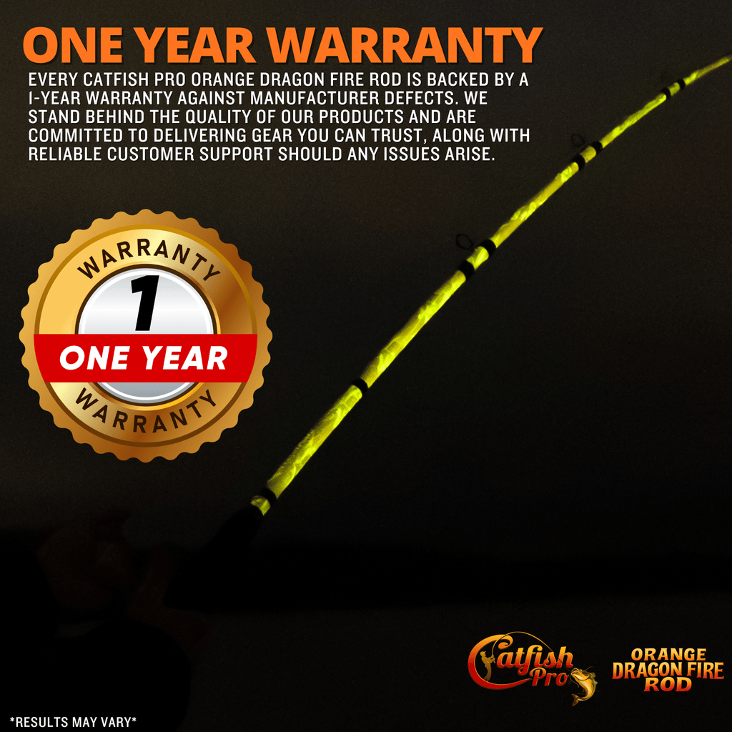 Orange Dragon Fire Spinning Glow Rod
