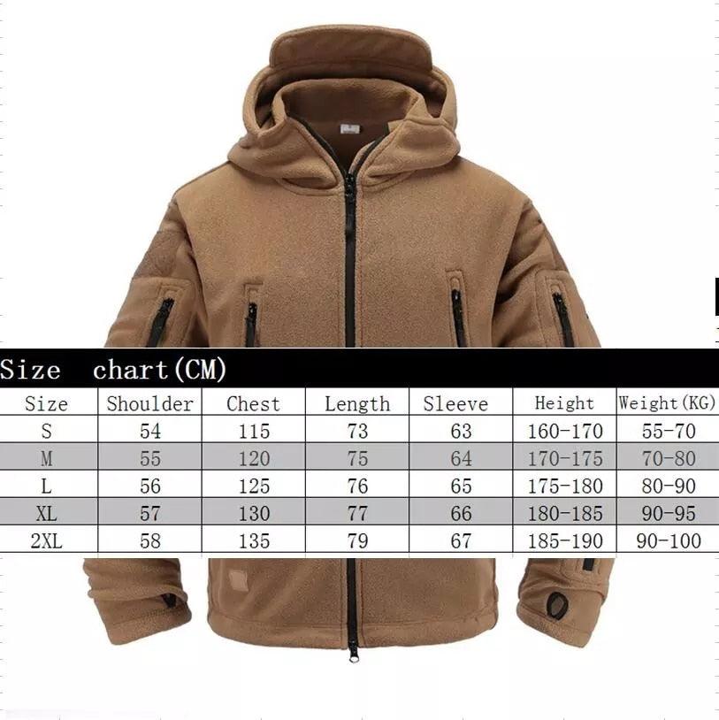 Outdoor Tactical Fleece Jacket Lightweight