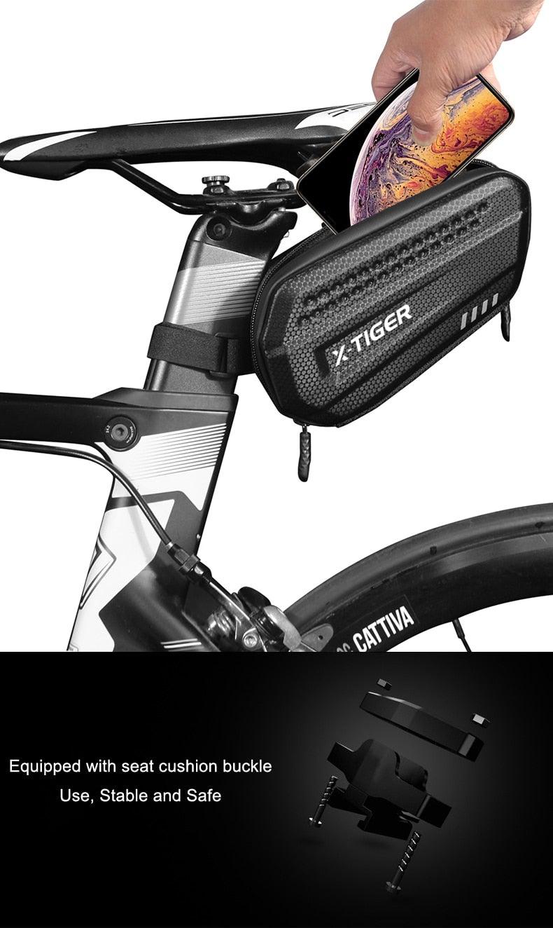 Bicycle Bag Rainproof  1.2L Large Capacity Cycling Seat Rear Bag For Accessories