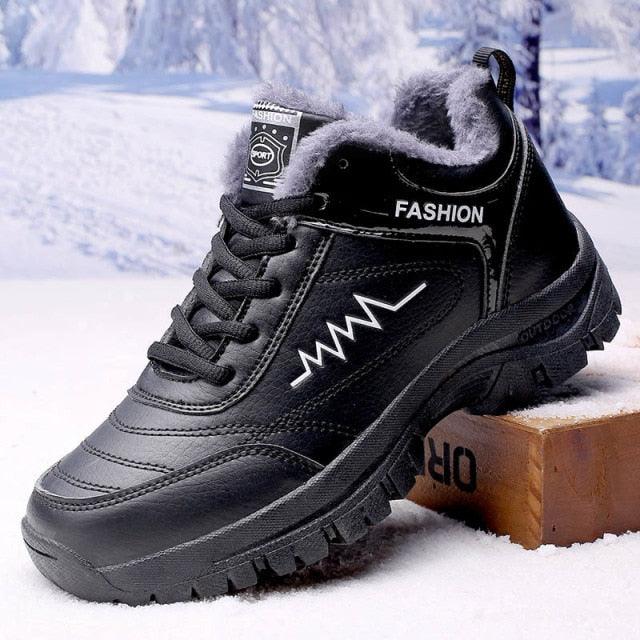 Winter Womens Mens Boots Shoes Plush Warm Sneakers Outdoor Waterproof