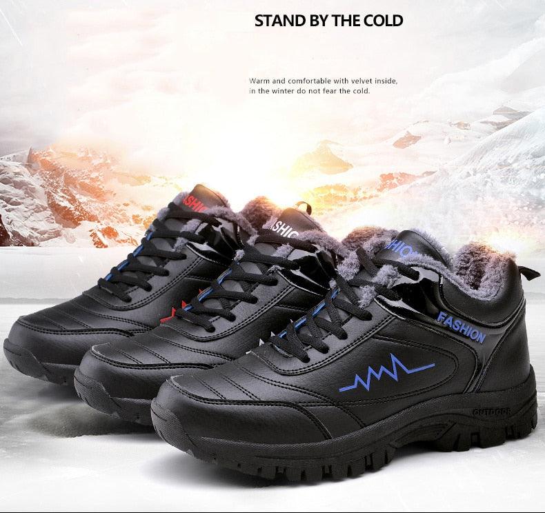 Winter Womens Mens Boots Shoes Plush Warm Sneakers Outdoor Waterproof