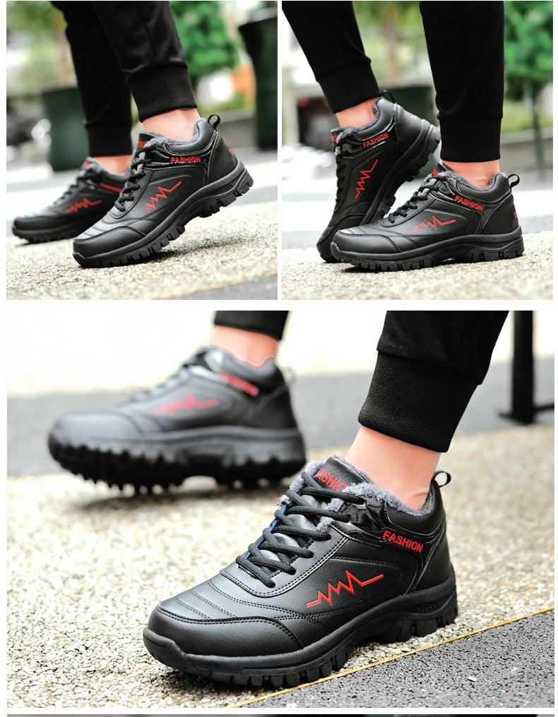 Winter Womens Mens Boots Shoes Plush Warm Sneakers Outdoor Waterproof