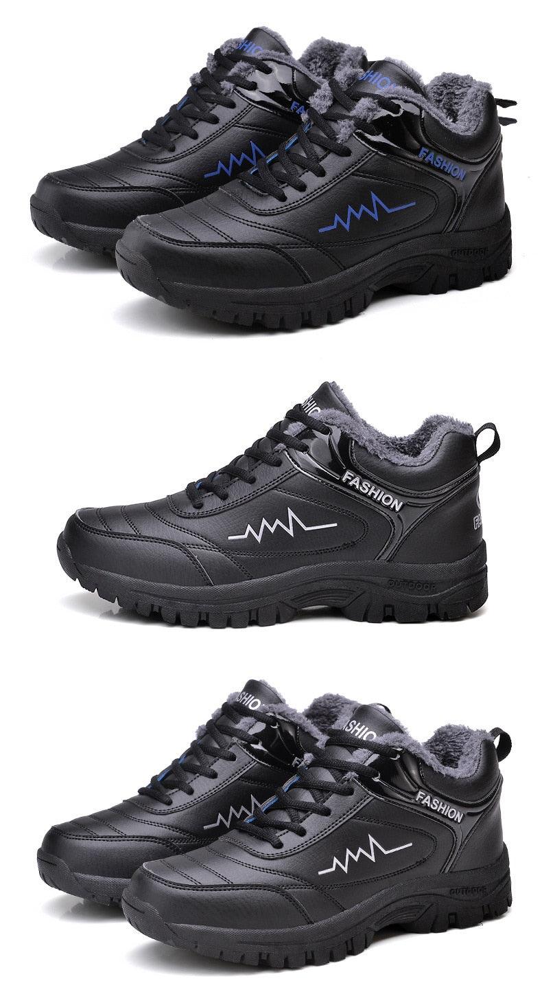 Winter Womens Mens Boots Shoes Plush Warm Sneakers Outdoor Waterproof