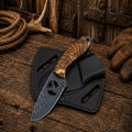 Ranch Cowboy Skinning Knife – Acid Wash D2 Steel Ram Horn Handle