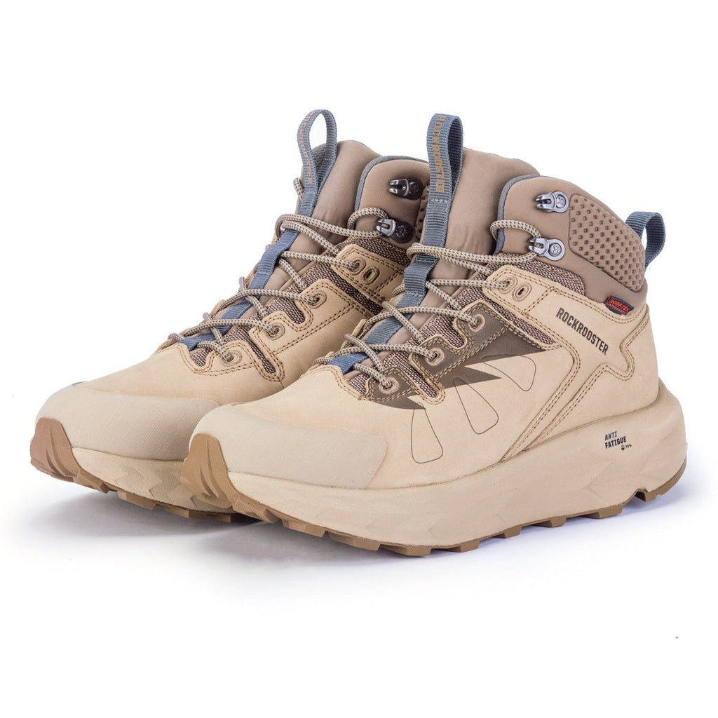 rockrooster Farmington Sand 6 Inch Waterproof Hiking Boots with VIBRAM® Outsole  OC21035