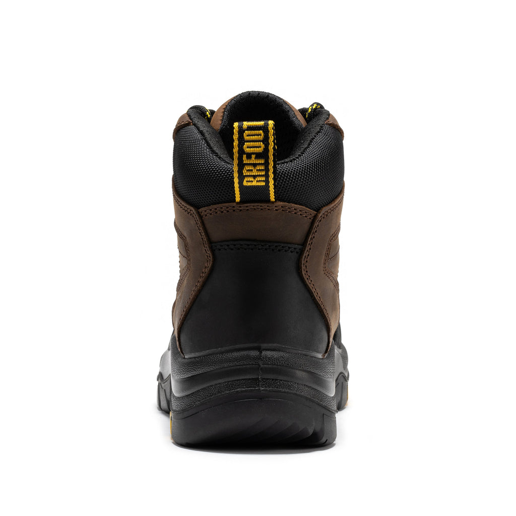 ROCKROOSTER Marfa Brown 6 inch Waterproof Composite Toe Leather Work Boots CP211