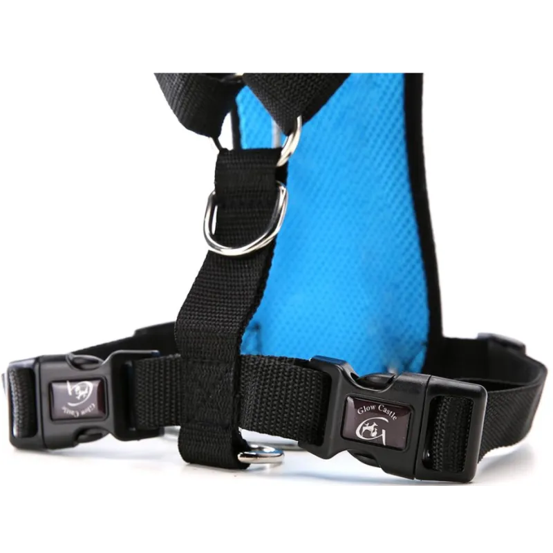 Dog  Breathable mesh chest straps for car safety