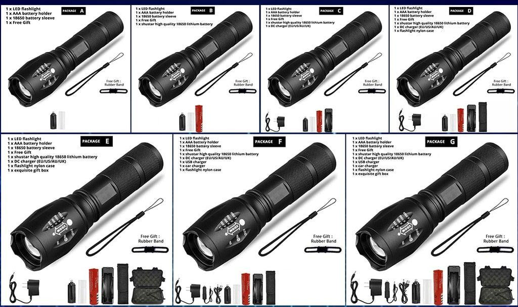 Waterproof Z45 Led Flashlight Ultra Bright Waterproof