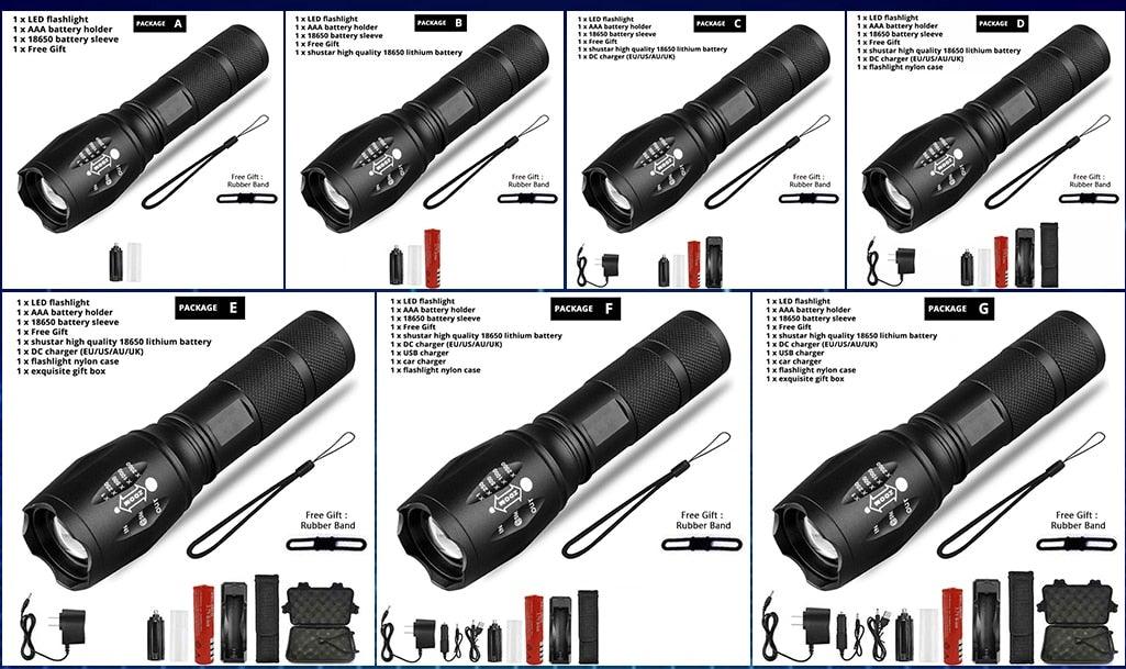 Waterproof Z45 Led Flashlight Ultra Bright Waterproof