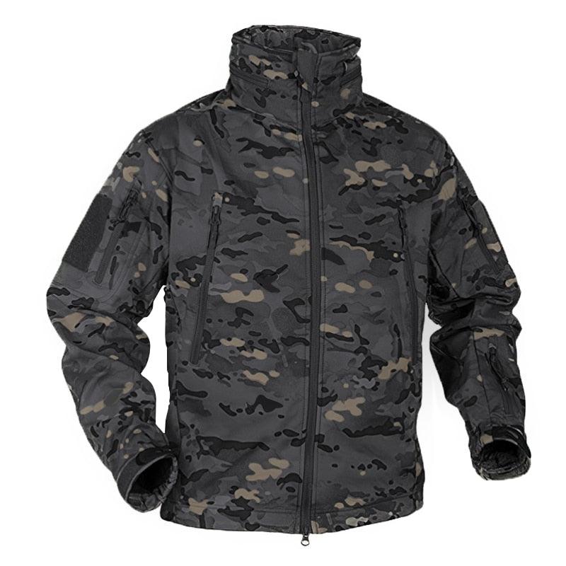 Winter Fleece Jacket Men  Waterproof Camouflage