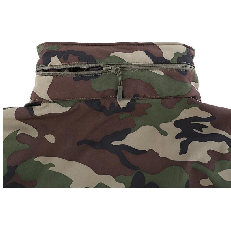 Winter Fleece Jacket Men  Waterproof Camouflage
