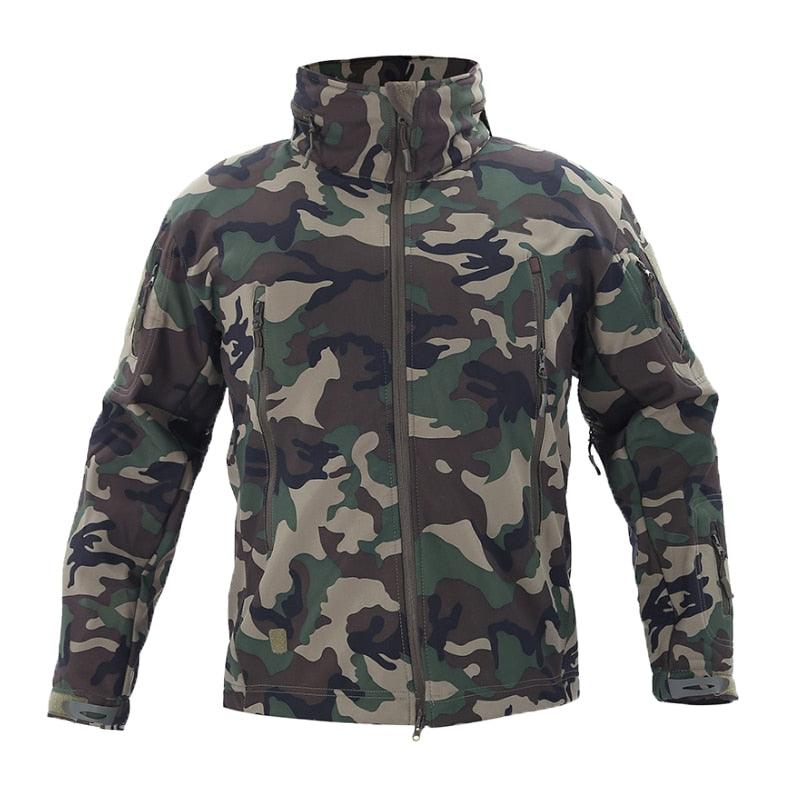 Winter Fleece Jacket Men  Waterproof Camouflage