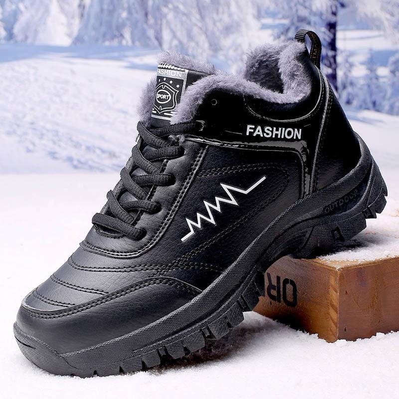 Winter Womens Mens Boots Shoes Plush Warm Sneakers Outdoor Waterproof
