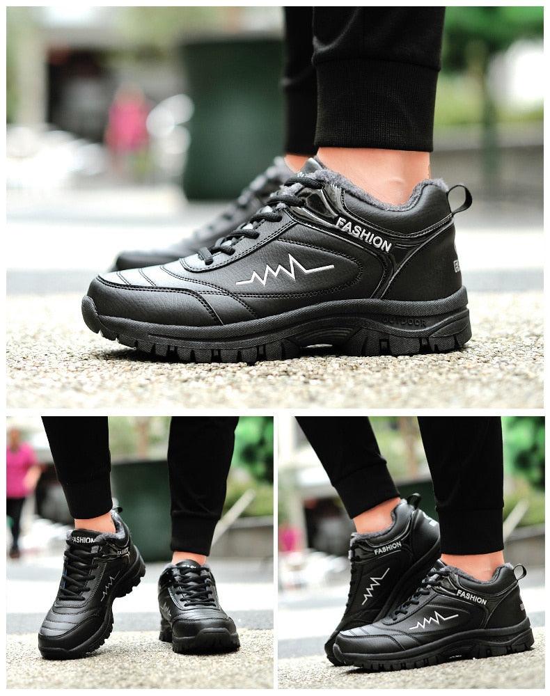 Winter Womens Mens Boots Shoes Plush Warm Sneakers Outdoor Waterproof
