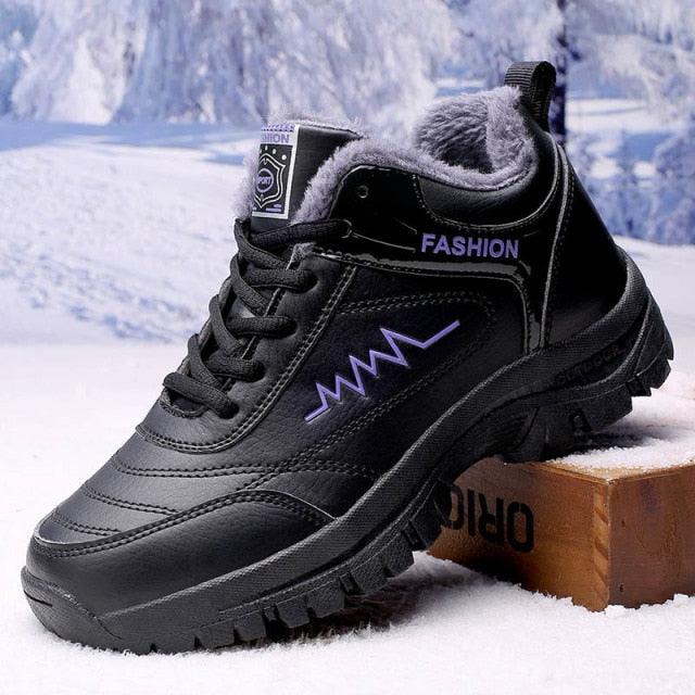 Winter Womens Mens Boots Shoes Plush Warm Sneakers Outdoor Waterproof