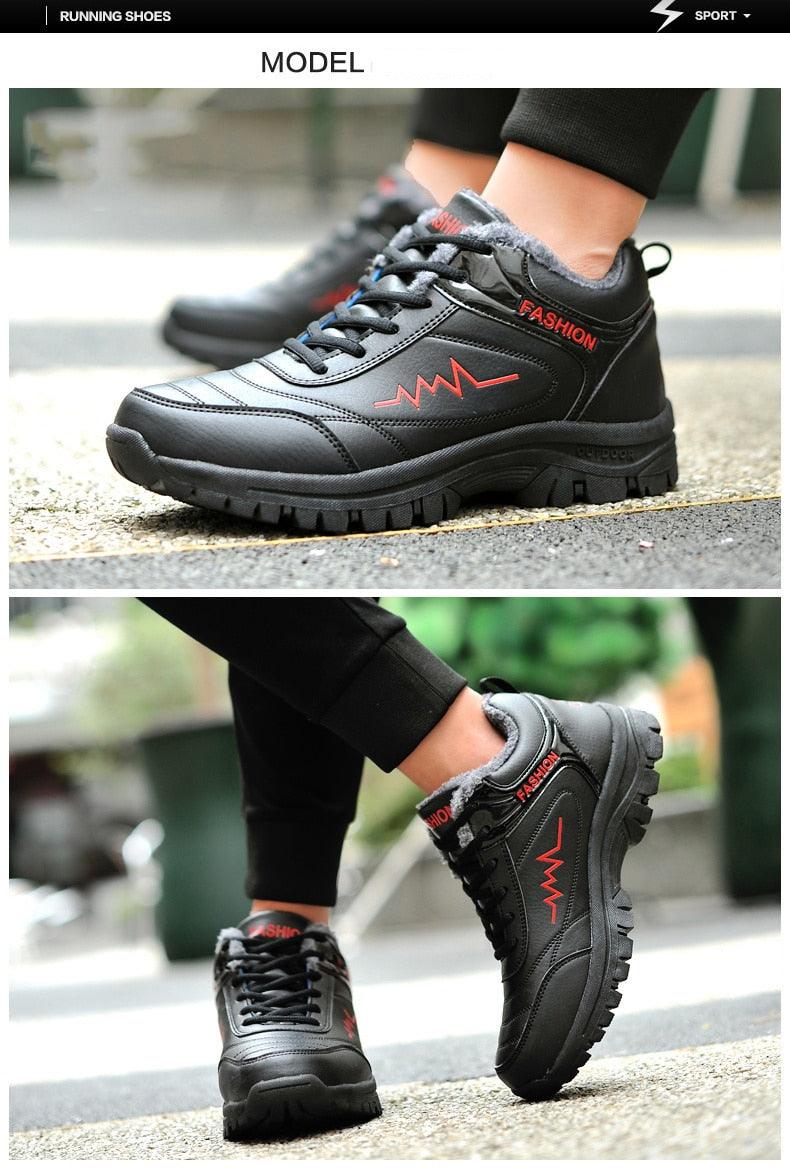 Winter Womens Mens Boots Shoes Plush Warm Sneakers Outdoor Waterproof