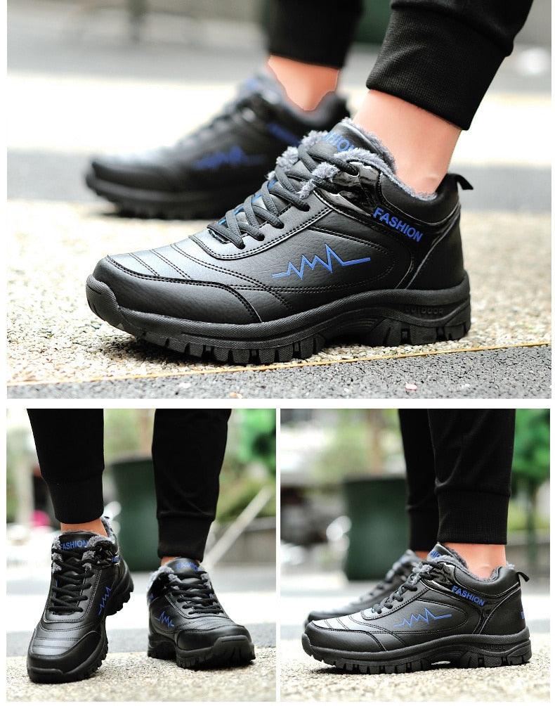 Winter Womens Mens Boots Shoes Plush Warm Sneakers Outdoor Waterproof