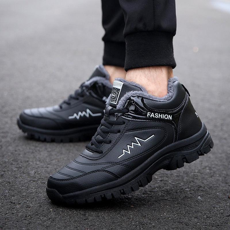 Winter Womens Mens Boots Shoes Plush Warm Sneakers Outdoor Waterproof