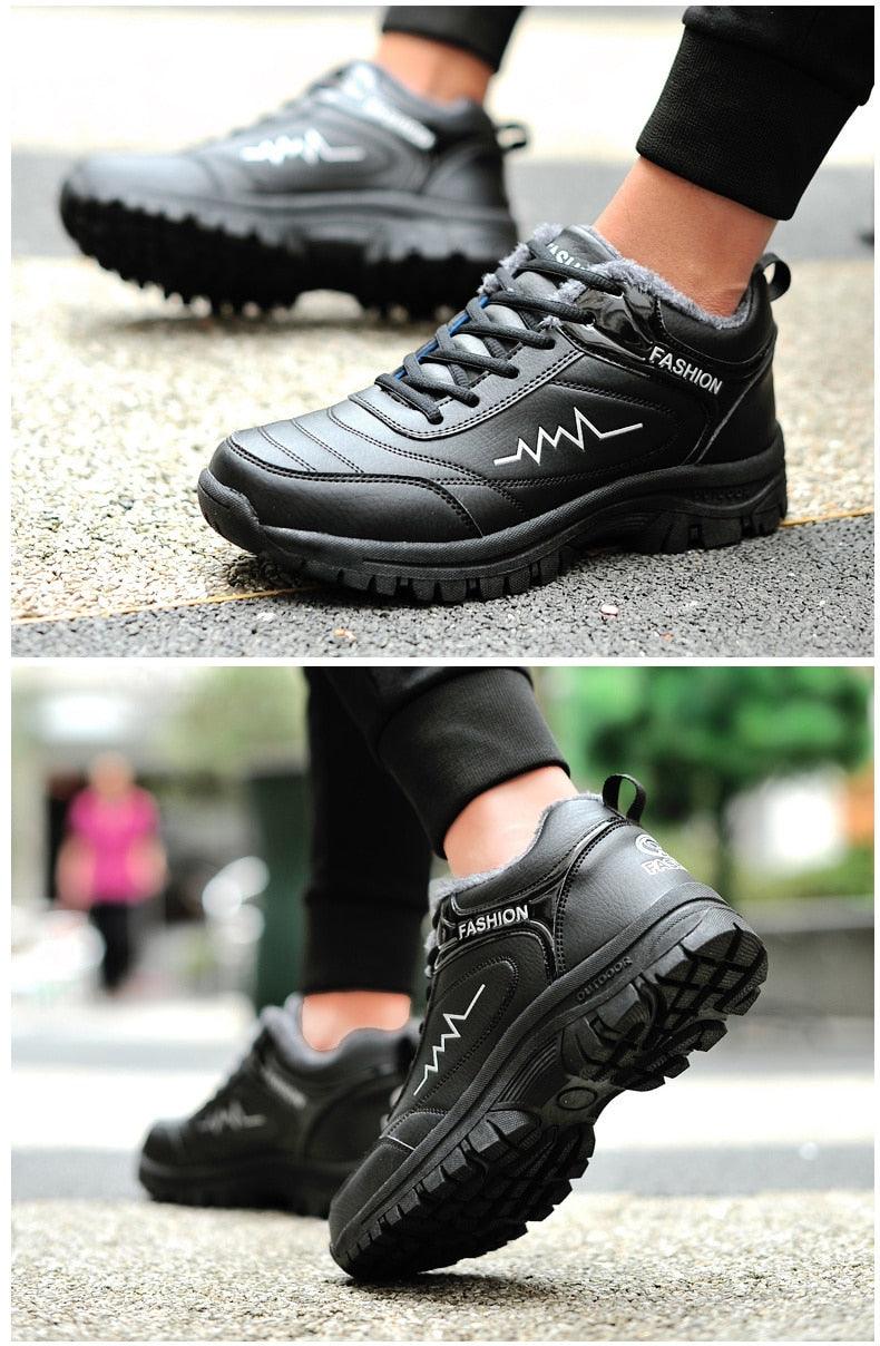 Winter Womens Mens Boots Shoes Plush Warm Sneakers Outdoor Waterproof